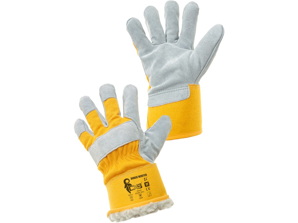 kombinované zateplené pracovné rukavice dingo winter